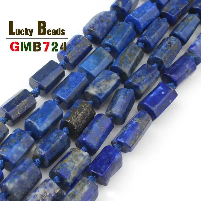 

8*11mm Cylinder Lapis lazuli Beads Natural Faceted Loose Stone Beads For Jewelry Making DIY Bracelet Accessories 7.5‘’ Strands