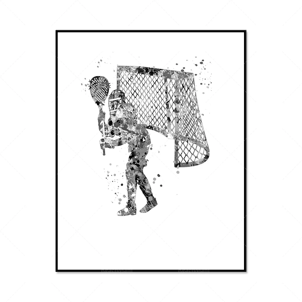 Lacrosse Goalie Drawing