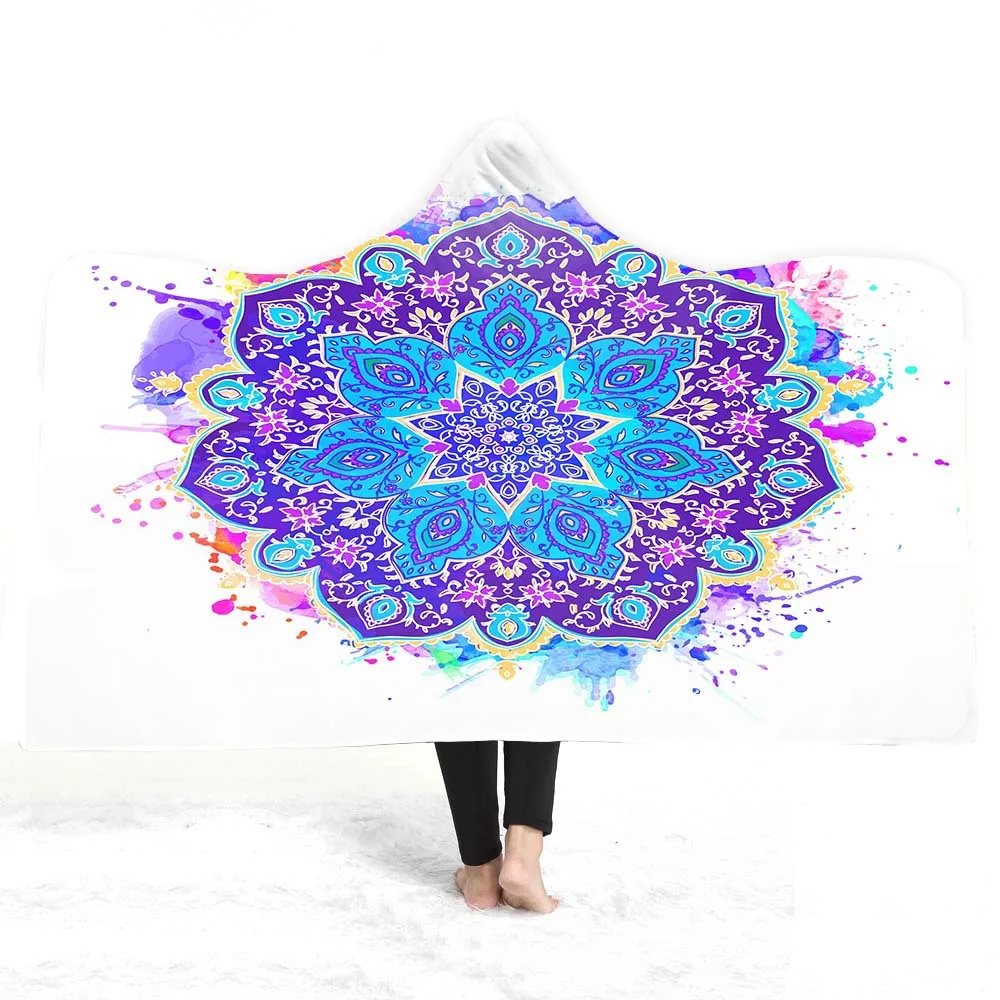 

2019 New Style Magic Cloak Hooded Mantle Blanket Adult Children Hat Double Layer Plush Blanket