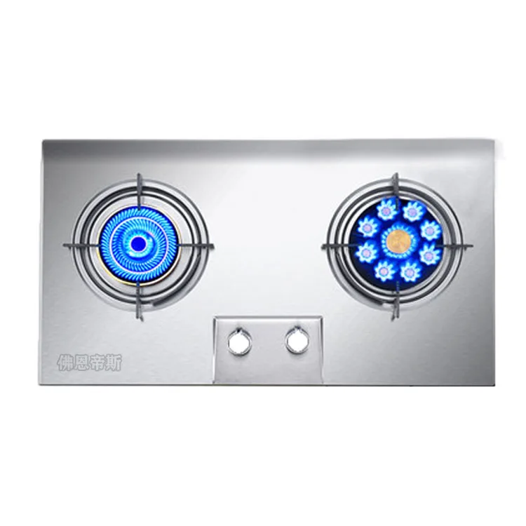  Bulit-in Hobs Gas Natural gas/liquefied gas stove with dual cooker Tempered glass panel100% copper 