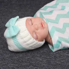 Мягкая Кепка шляпа для новорожденных мальчиков и девочек, вязание крючком из шерсти, шапка, удобная, сохраняющая тепло, зимняя шапка для новорожденных