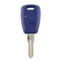 YIQIXIN สําหรับ Fiat Punto Bravo Doblo Palio Albea Seicento Stilo รีโมทกุญแจรถฝาครอบกรณี 1 ปุ่มสีฟ้าสีดํา Key HOUSING 4