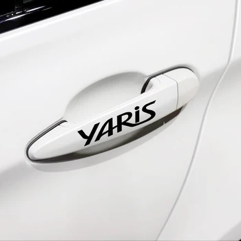 

Car Decoration Stickers Door Handle Rear view mirror Stickers Decals for Toyota yaris 2013 -2016 Yaris L 2017 -2019 Car-styling