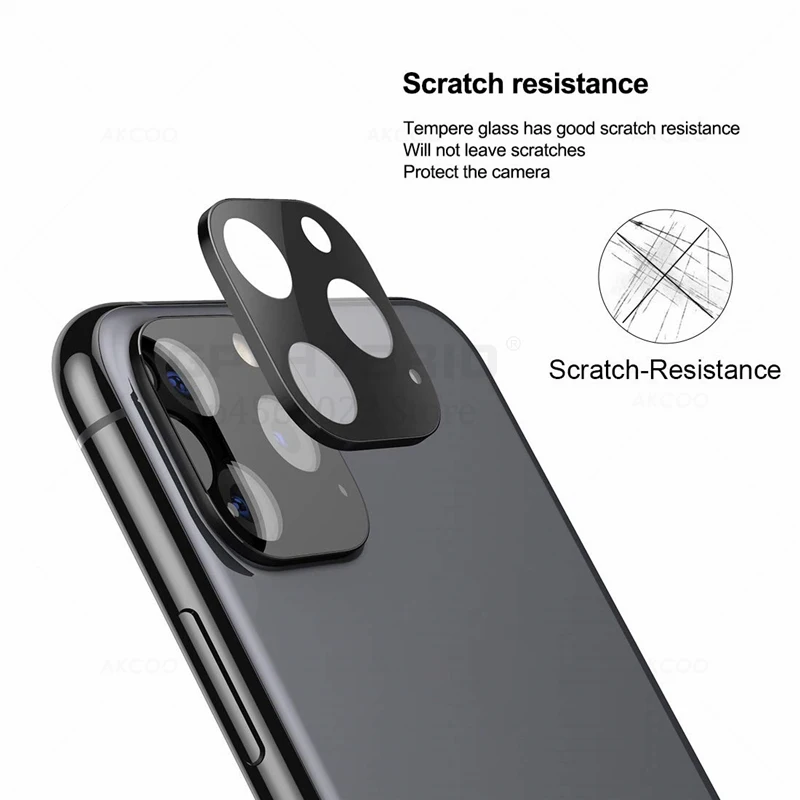 3D полная задняя крышка для объектива камеры, Защита экрана для iPhone 11 Pro Max, закаленное стекло, алюминиевая пленка, защитный чехол для объектива для iPhone 11