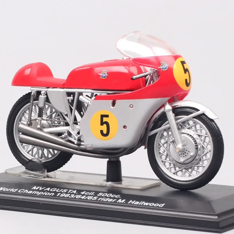 1:22 scale Italeri MV Agusta 500cc World Champion 1963 No.5 Rider M.Hailwood GP racing Diecast motorcycle Vehicle bike model Toy