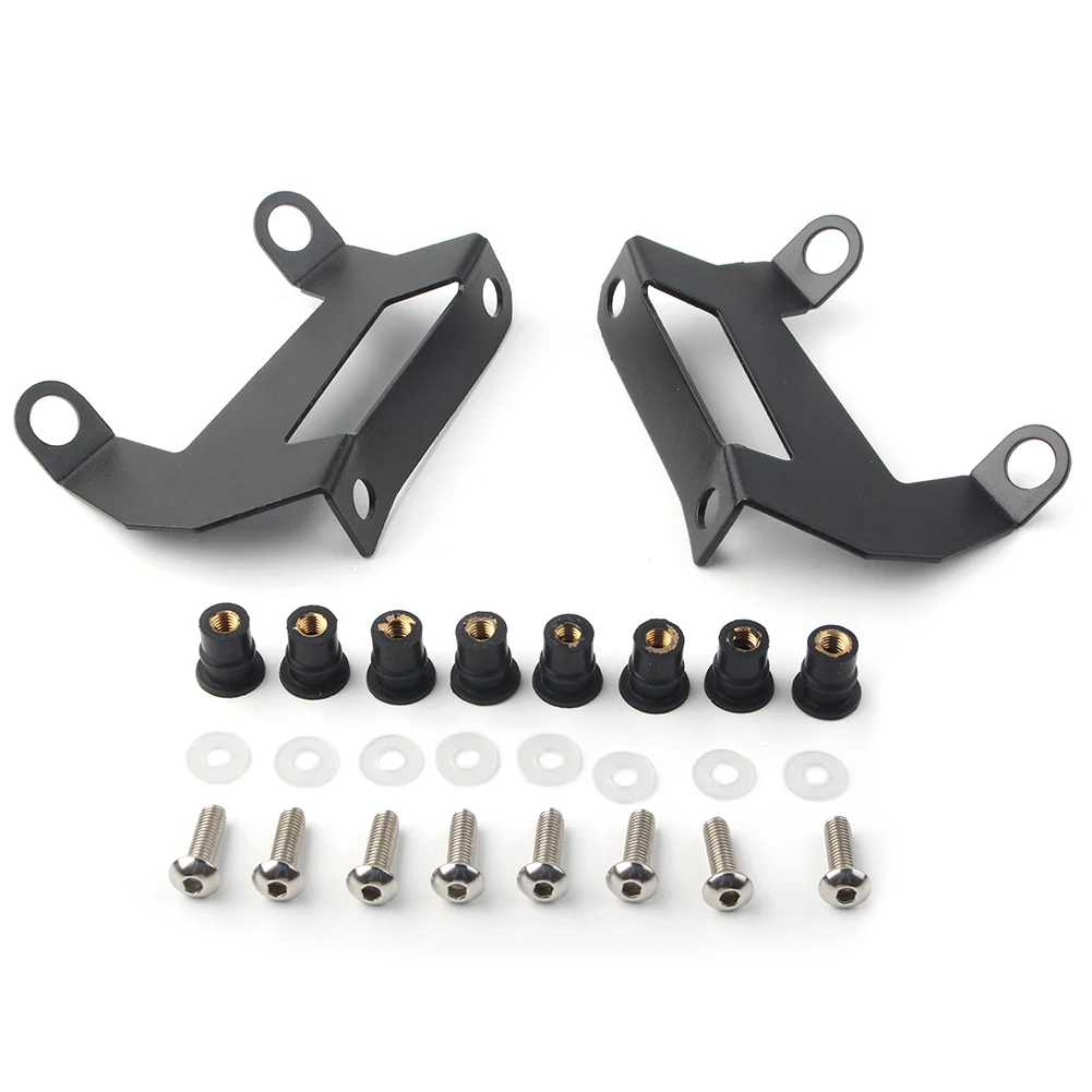 Motorcycle Windshield Windscreen with Mounting Kits For Yamaha MT07 ABS Plastic