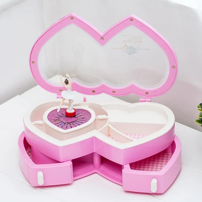 Pink Music Box Рождественская музыкальная шкатулка розовый музыкальные Джерси коробки Детские танцы, балет украшение для девушки королева музыка копилка подарок на день рождения A-352 музыкальная шкатулка - Цвет: Pink Music Box