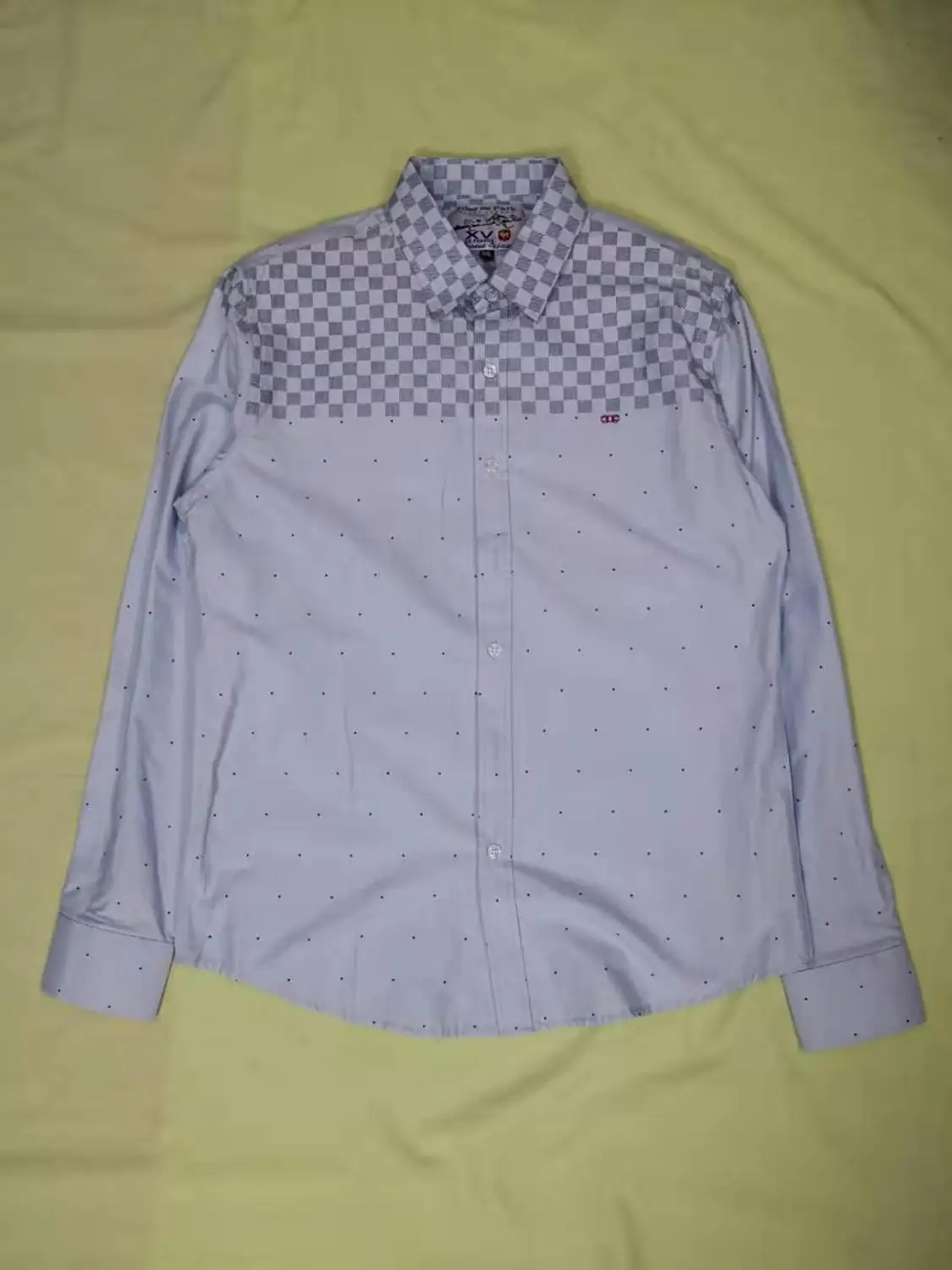 Рубашка с вышивкой, camisa masculina, мужские рубашки с длинным рукавом, хлопок, Social hombre eden park faconnable Сорочки мужские - Цвет: 6