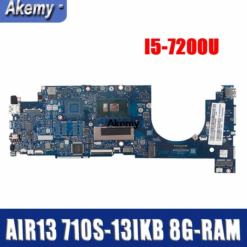LA-E011P материнская плата для ноутбука lenovo Ideapad AIR13 710S-13IKB тестовая оригинальная материнская плата 8G-RAM I5-7200U