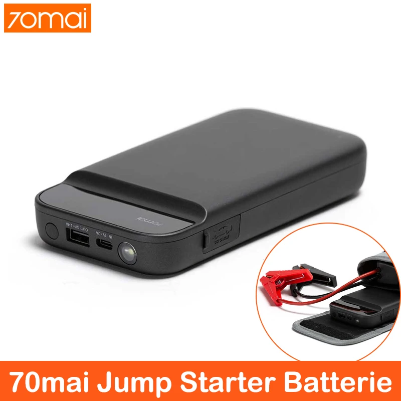 

70mai Car Jump Starter Power Bank 600A Portable Car Battery Booster Charger 12V Starting Device Petrol Diesel Car Starter