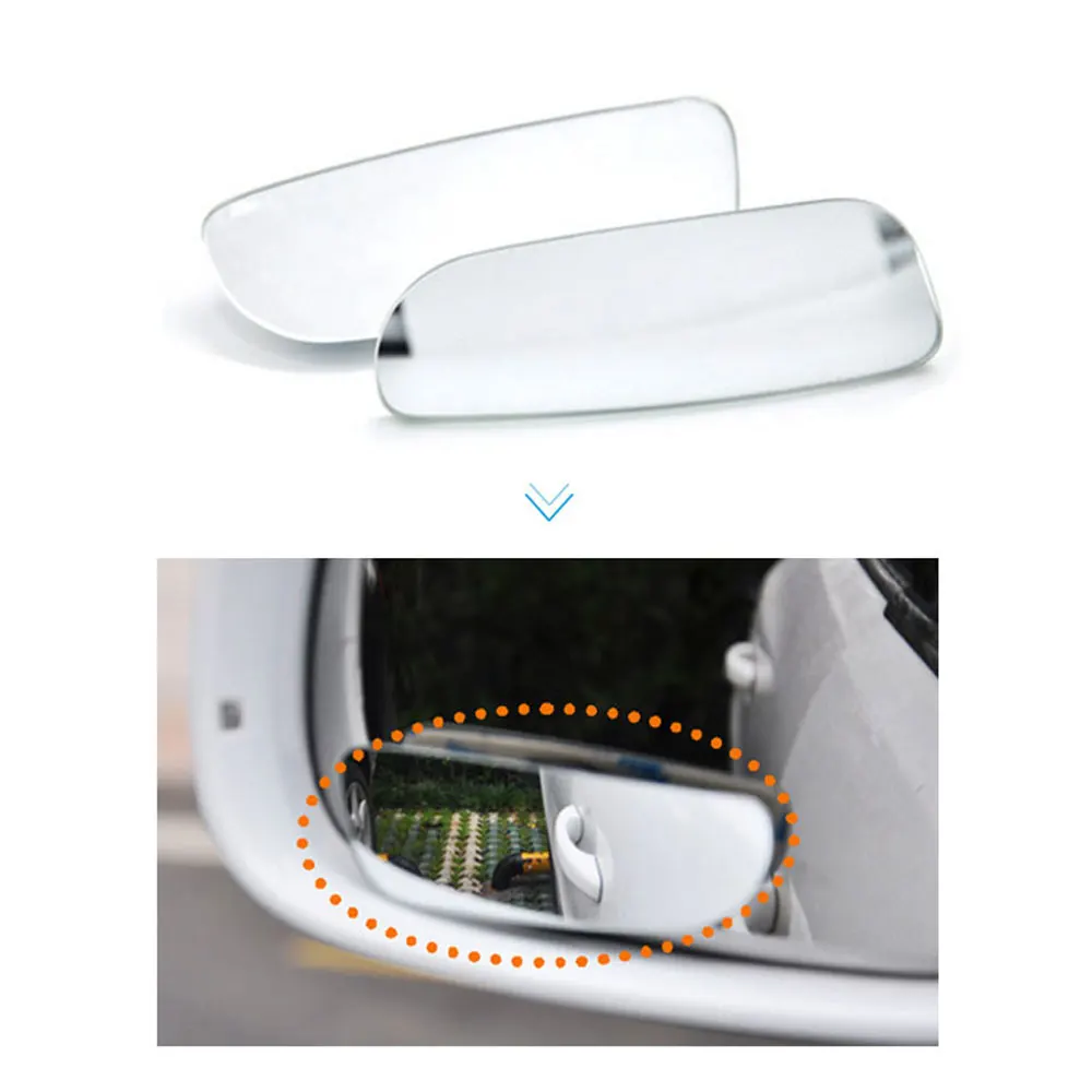 Blind Spot Mirror-Universal Upgrade HD Glass Frameless Convex Wide Angle Rear View Mirror For All Vehicles Car 1Pair blind spot mirror