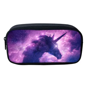 

HYCOOL Starry Sky Galaxy Unicorn Print Pen Pouch Pencil Bags for Kids Boys Girls Casual School Zipper Pouch Bag Pencil Case 2020