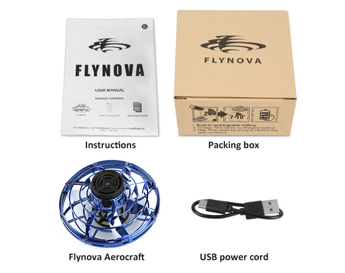 Flynova самый навороченный Спиннер ручной Летающий Пальчиковый игровой игрушки НЛО светодиодный Дрон Тарелка Летающий диск Подарок для ребенка взрослый подарок