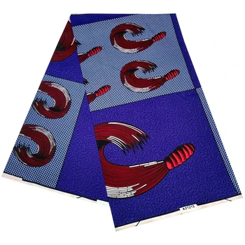 

cheap 100% polyester blue african ankara fabric tissu wax africain nigerian wax prints fabric african fabric