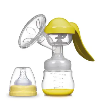 

Manual Breast Pump Feed Milk Maker Powerful Baby Nipple Suction Great for Travel U50F