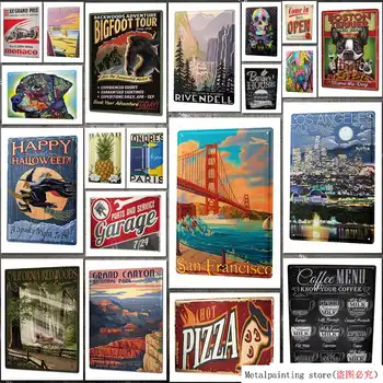 

Tin Sign Metal Wall Plaque Kenya National Park TIN Sign Metal Painting Tin Sign Wall Decor Board Retro Pub & Bar Tin Poster