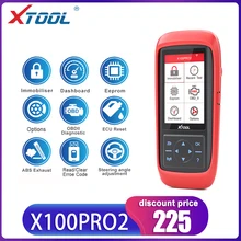 XTOOL-programador de llaves automático X100 Pro2, ajuste de kilometraje X100PRO ECU, reinicio de código, lectura de herramientas de coche, multilenguaje, actualización gratuita, escáner OBD2