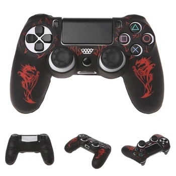 

Western Dragons Silicone Gamepad Cover Case + 2 Joystick For PS4 Controller
