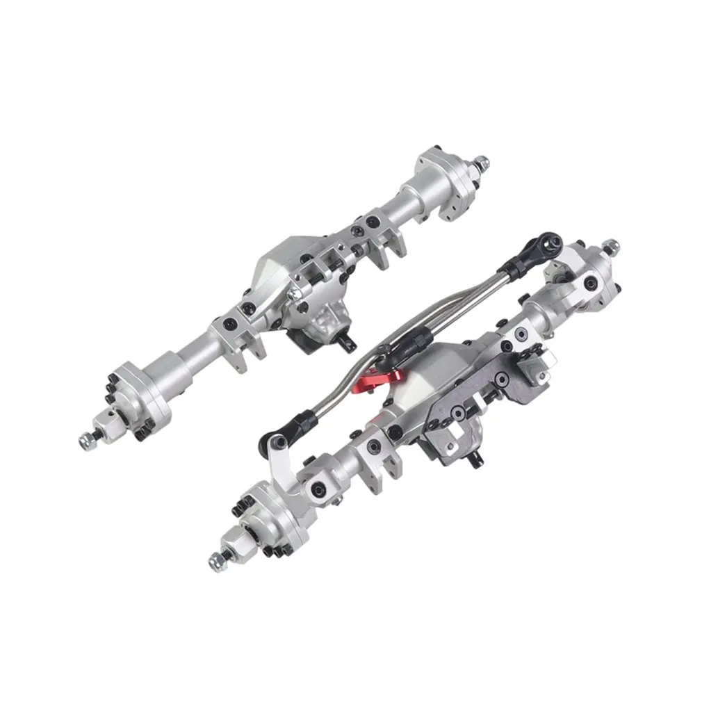 SCX10 Алюминиевый CNC анодированный Полный Передний Задний портальный мост для 1/10 RC Гусеничный автомобиль осевой SCX10 II 90046 90047 Запчасти для обновления