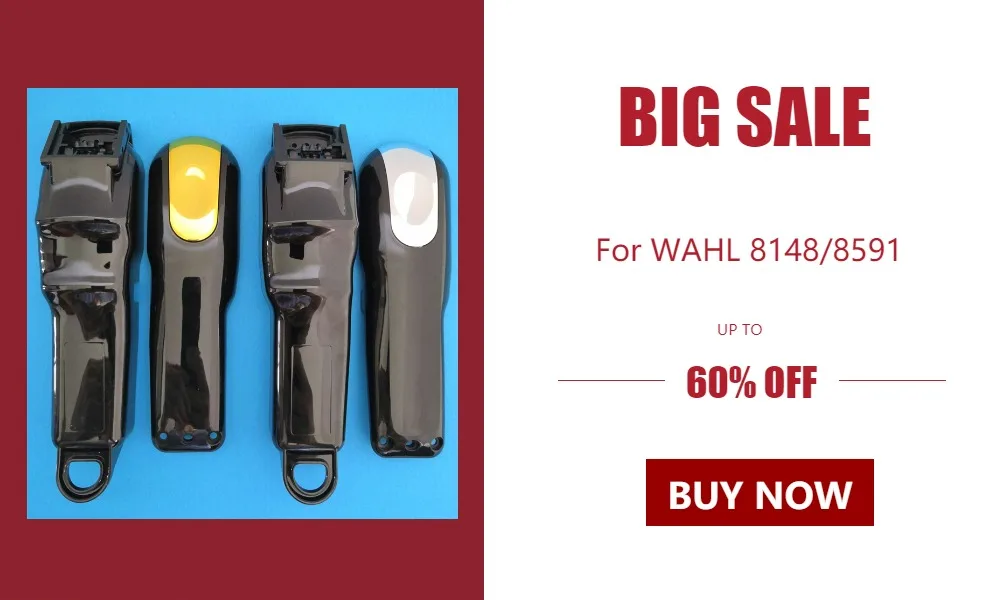 8Pcs/Set Electric Clipper Shell Set For WAHL 8148/8591 ABS 8 Style DIY Modification Shell Barber Electric Clipper Cover G0811