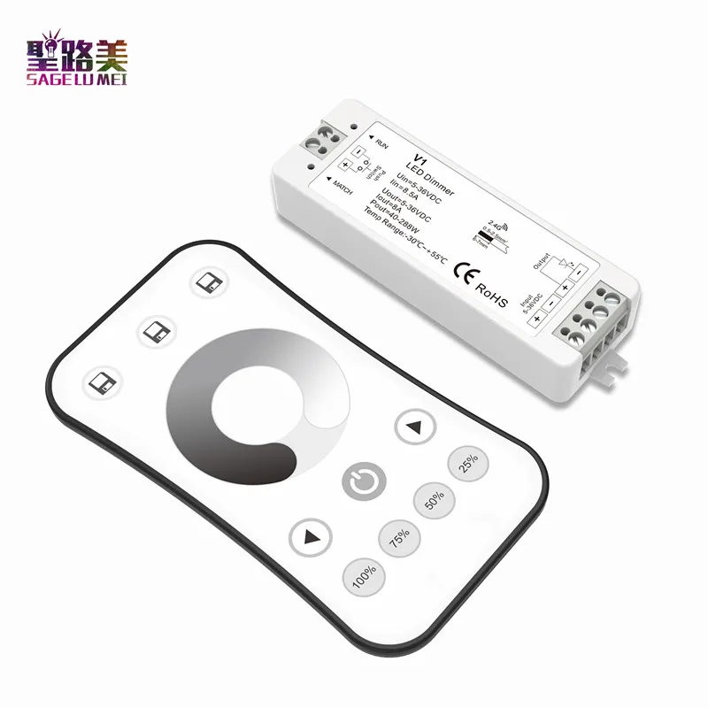 Одноцветный светодиодный диммер V1 + R6 1 комплект контроллера V2 R7 с двумя цветами V3