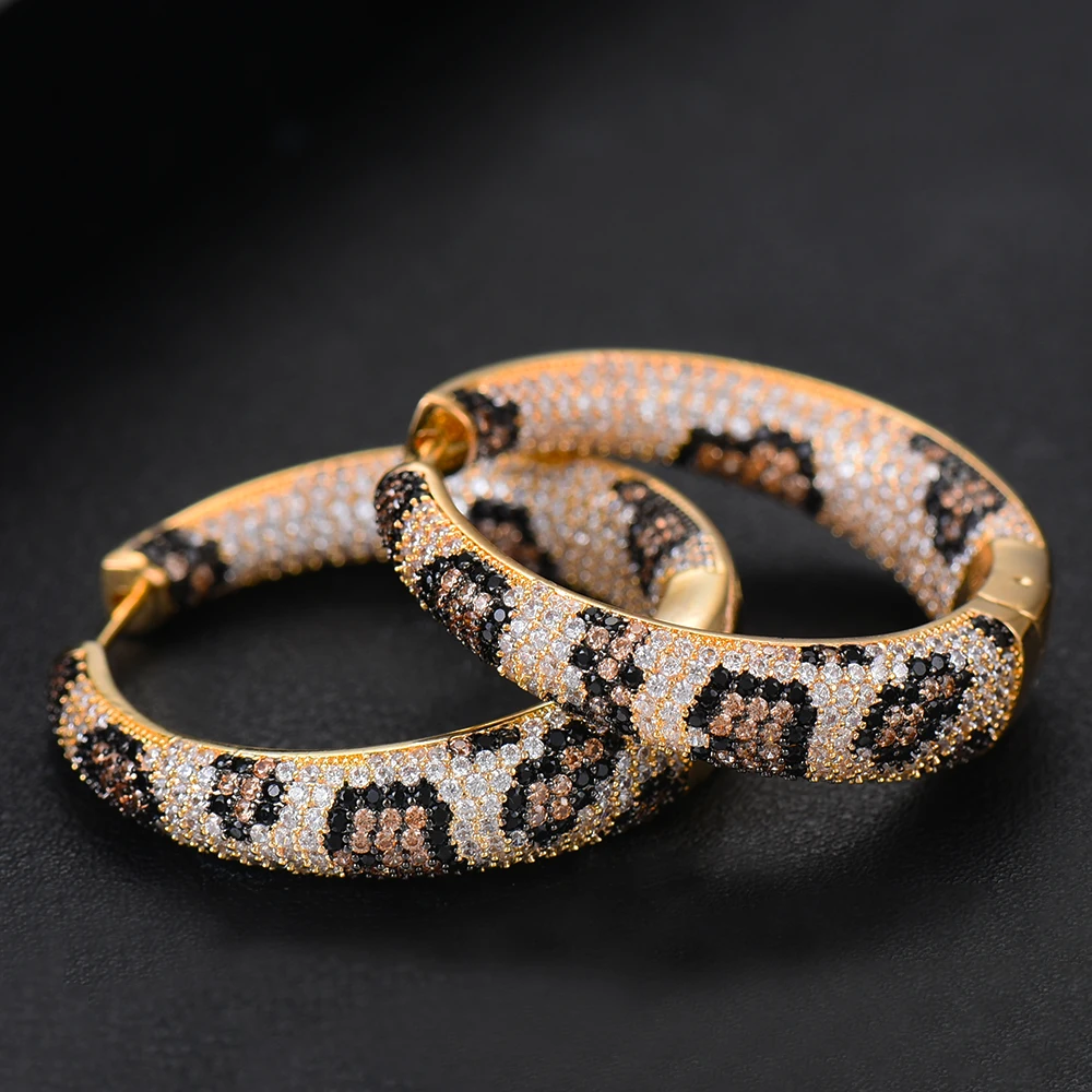 GODKI-Luxury-Leopard-Statement-Big-Hoop-Earrings-For-Women-Wedding-Cubic-Zircon-CZ-DUBAI-Bridal-Round