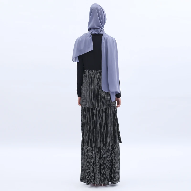 Плиссированные abaya Дубай мусульманский хиджаб платье турецкие платья Исламская одежда Абая для женщин Elbise Caftan марокканский кафтан Djelaba