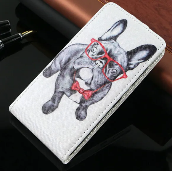 Dog Чехол для huawei P Smart Z 6,5", мягкий чехол из ТПУ с объемным цветком, милый мультяшный Вертикальный кожаный чехол - Цвет: Dog