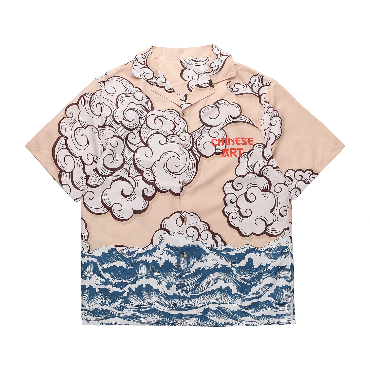 

camisa hombre Men shirt Button Shirt Short Sleeve Original Japanese casual Shirts Hawaiian shirt man Summer casual Male top