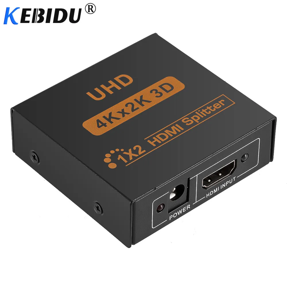 Kebidu HDMI сплиттер Полный 4K HD 1080p видео HDMI переключатель 1X2 1X4 двойной дисплей для HDTV DVD PS3 Xbox