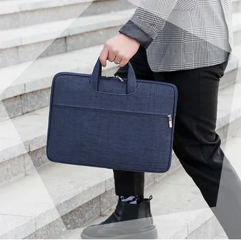 

Laptop Shoulder Bag 14.1' Notebook Messenger Bag Multipurpose for 15.6' Macbook Sleeve Bag Travel Briefcase for HP DELL Xiaomi