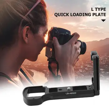 

Vertical Grip Handles L Type Quick Loading Plate Mount for Sony ILCE-6500 Camera All Stainless Steel Screw Easy to Maintain