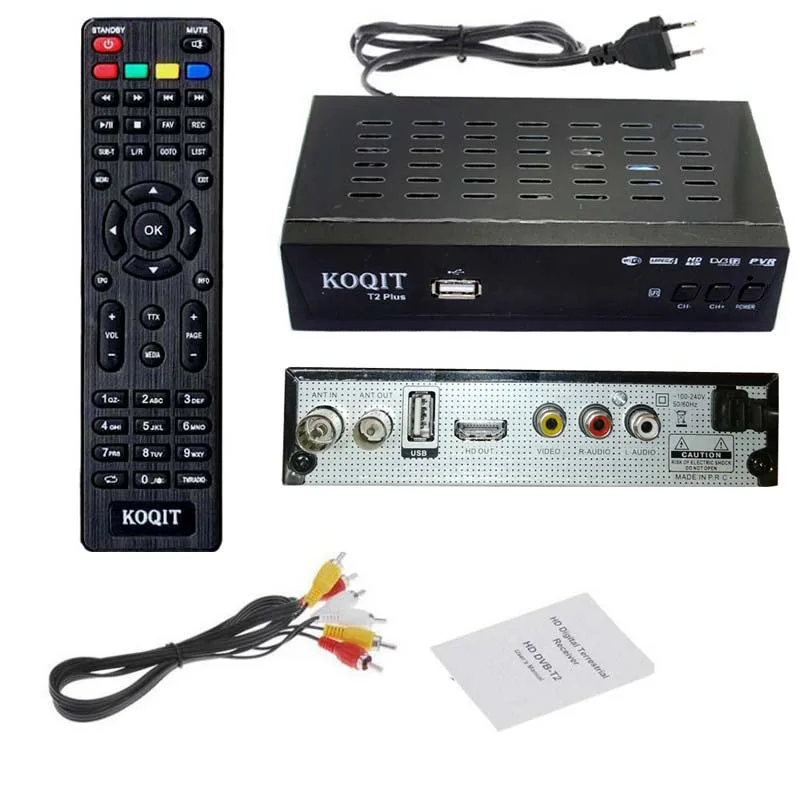 Бесплатный HD 1080p DVB C кабельный ТВ тюнер Dvb T2 цифровой бокс t2 двойной приемник