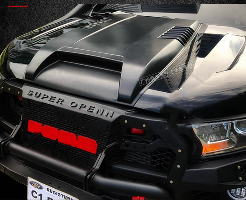 For Ford Ranger Wildtrack T6 2012 -2014 T7 For Ford Endeavour Everest 2016-2019 Bonnet Scoop Hood