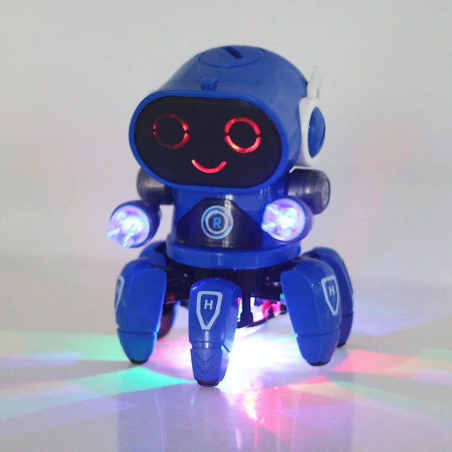 New Products Dancing Electric Claw Fish 6 Robot Light Music Child Boy Hot Toys 5