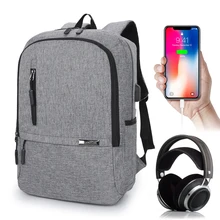 USB зарядное устройство, рюкзак для ноутбука, мужская и женская сумка, рюкзаки, 15,6 дюймов, рюкзак для ноутбука, для путешествий, водонепроницаемый, бизнес, большой рюкзак для мужчин