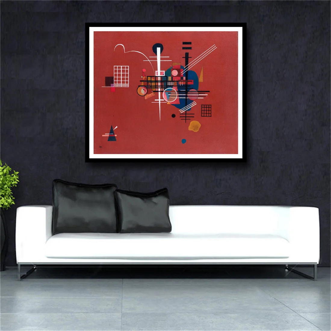 Famous Kandinsky Abstract Canvas Painting Stupid red Art Wall Pictures For Living Room Home Decor Posters And Prints | Дом и сад