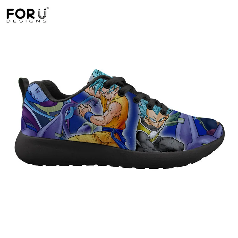 HMA349Z41 FORUDESIGNS/повседневная мужская обувь; Лидер продаж; аниме Dragon Ball Z; Супер Кроссовки для мальчиков-подростков; классические дышащие туфли на плоской подошве со шнуровкой; Zapatos - Цвет: HMA349Z41
