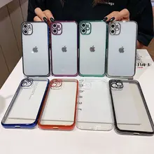 Silicone Fine Hole Transparent Soft Shell For Iphone 7 8 Plus Case X Xr Funda Celular 11 Pro Max Phone cases 6 6 Luxury Coque