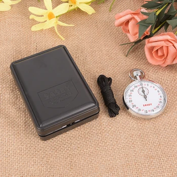 

Mechanical Digital Stop Watch Sports Chronograph Running Timer Handheld Stopwatch With Case