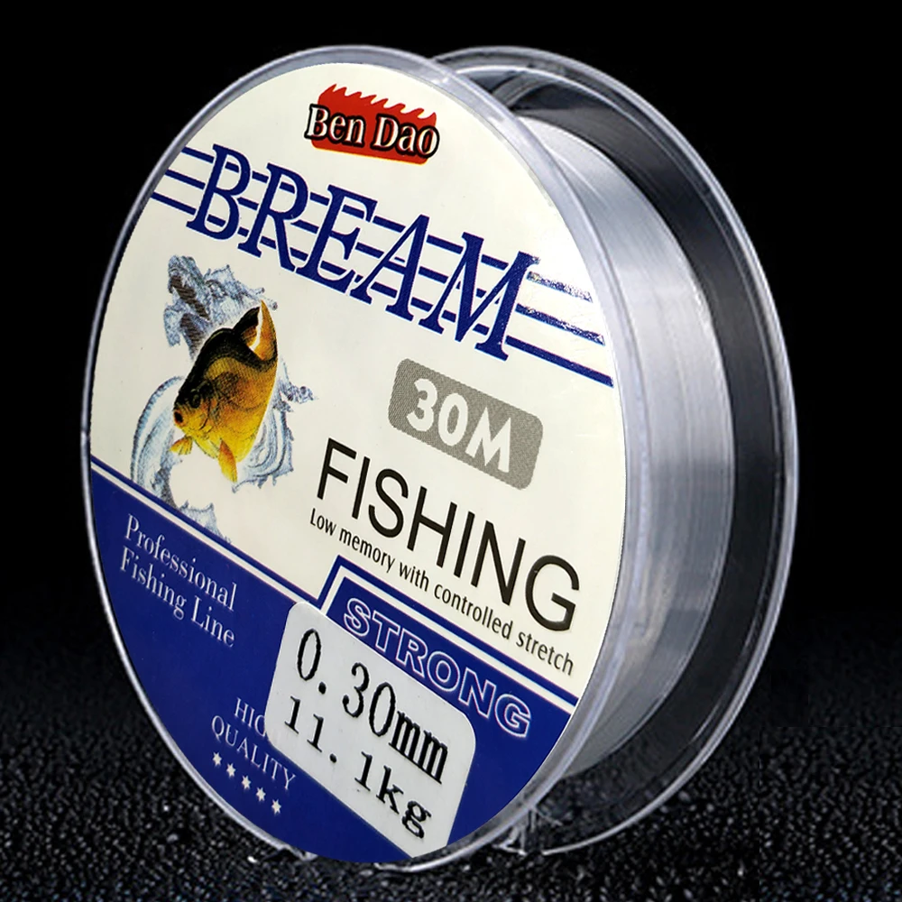 30MBreamFishingLineSuperStrongMonofilamentNylonJapanMaterial