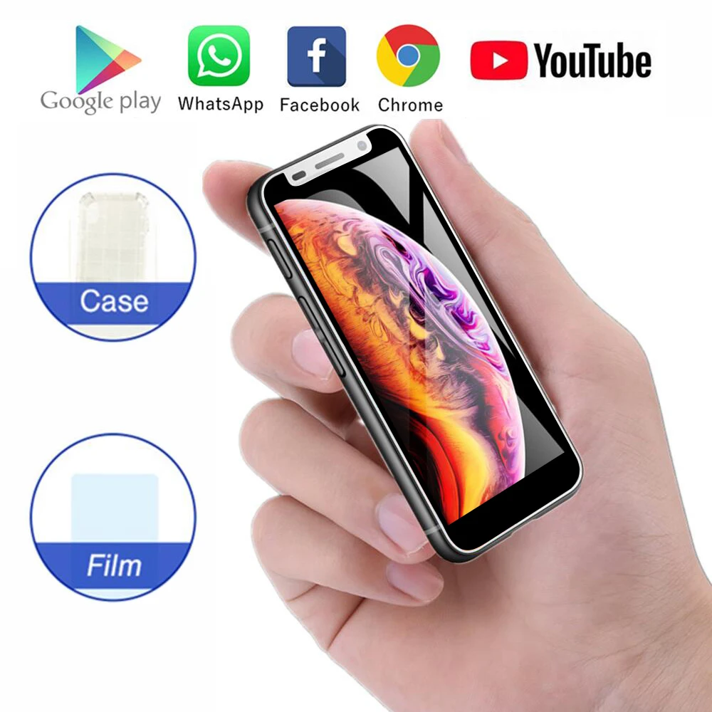 Карманный мини 4G Celular смартфон Melrose 2019 MTK6739 2 ГБ 32 Android 8 1 идентификация по отпечатку пальца и лицу 3 4