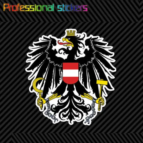 

Austrian Coat of Arms Sticker Decal Self Adhesive Vinyl Austria Flag AUT AT Stickers for Cars, Bicycles, Laptops, Motos