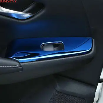 

BJMYCYY for Nissan Sylphy 14th Sentra 2019 2020 4PCS/SET Stainless steel decorative patch of window regulator switch panel