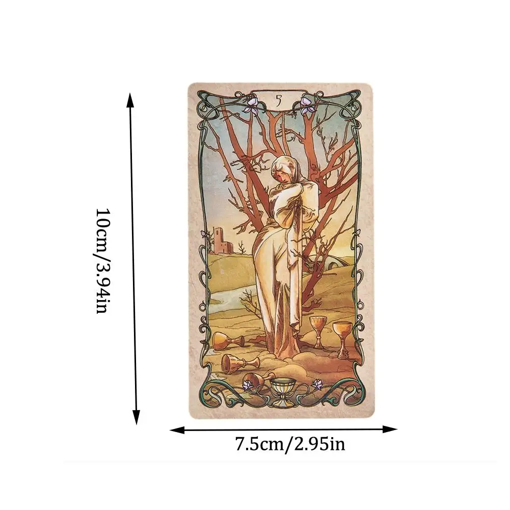 78 Tarot Mucha Board Games Cards Deck Board Game Card Box Party Table Games Playing Cards Family Entertainment