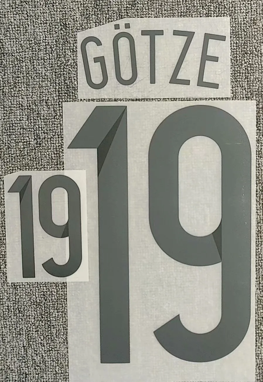 

2014 #19 Gotze Nameset бейдж с термопечатью