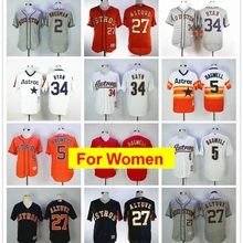 Wowomen Houston Jose Altuve Alex Breg женщины Джефф Бэгвелл Нолан Райан Флекс и крутой базовый игрок Джерси
