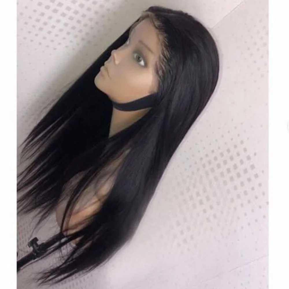  Fantasy Beauty Deep Part Long Straight Hair 13x6 Lace Front Wig Natural Hairline Heat Resistant Syn