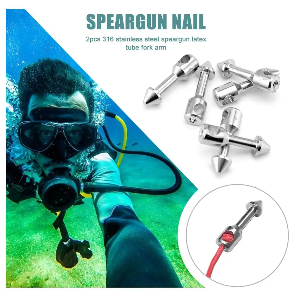 Fishing Spear 2-10Pcs Stainless Steel for Spearfishing Scuba Diving