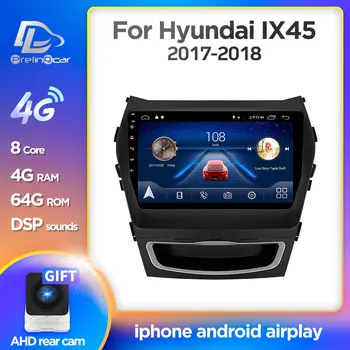 شراءPrelingcar Android10.0 لشركة هيونداي IX45 سانتا في 2013 راديو السيارة الوسائط المتعددة مشغل فيديو لتحديد المواقع والملاحة لا دي في دي 2 الدين ثماني النواة 4G
